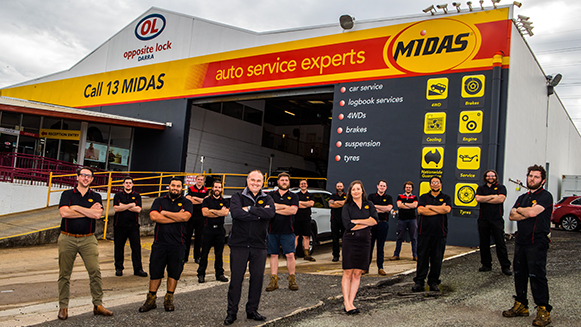 The team at Midas Darra