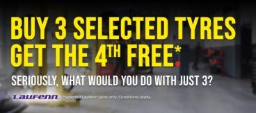 Laufenn Tyre Promotion 4 for 3